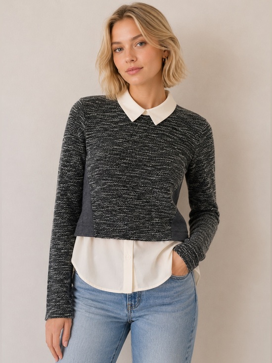 Maison Jules Sweaters - Maison Jules Layered Sweater Top – Size XS
